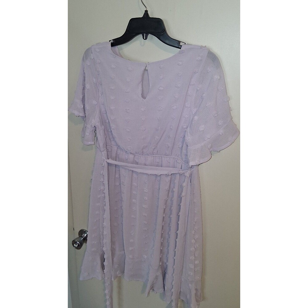 NWT! Motherhood Purple Swiss Dot Maternity Dress, Size Small - Picture 7 of 11